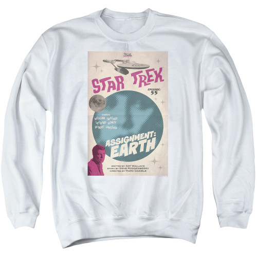 Image for Star Trek Juan Ortiz Episode Poster Crewneck - Ep. 55 Assignment: Earth