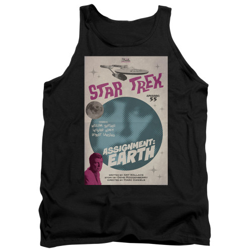 Image for Star Trek Juan Ortiz Episode Poster Tank Top - Ep. 55 Assignment: Earth on Black