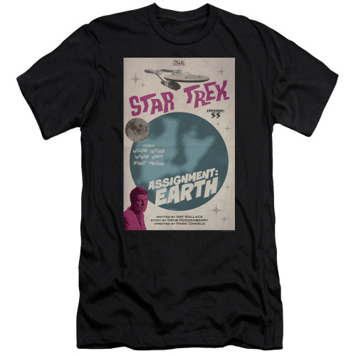 Image for Star Trek Juan Ortiz Episode Poster Premium Canvas Premium Shirt - Ep. 55 Assignment: Earth on Black