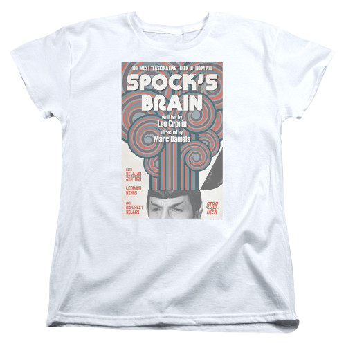 Image for Star Trek Juan Ortiz Episode Poster Womans T-Shirt - Ep. 56 Spock's Brain