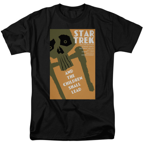 Image for Star Trek Juan Ortiz Episode Poster T-Shirt - Ep. 59 And the Children Shall Lead on Black