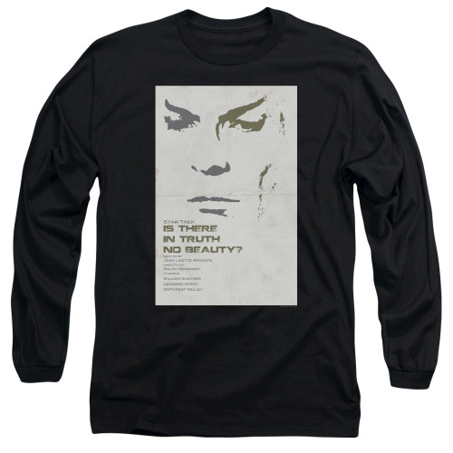 Image for Star Trek Juan Ortiz Episode Poster Long Sleeve Shirt - Ep. 60 Is There In Truth No Beauty on Black