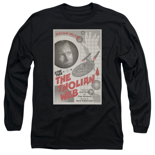 Image for Star Trek Juan Ortiz Episode Poster Long Sleeve Shirt - Ep. 64 the Tholian Web on Black