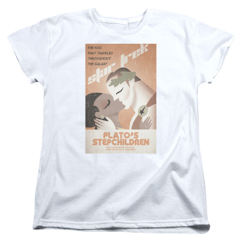 Image for Star Trek Juan Ortiz Episode Poster Womans T-Shirt - Plato's Stepchildren