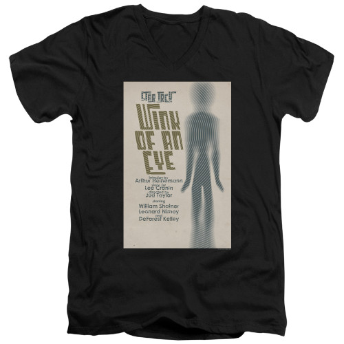 Star Trek Juan Ortiz Episode Poster V Neck T-Shirt - Ep. 66 Wink of an Eye on Black