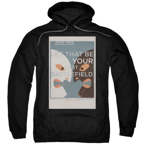 Star Trek Juan Ortiz Episode Poster Hoodie - Ep. 70 Let That be Your Last Battlefield on Black