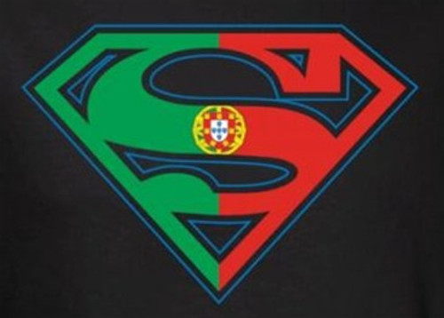 Superman T-Shirt - Portugese Flag Shield