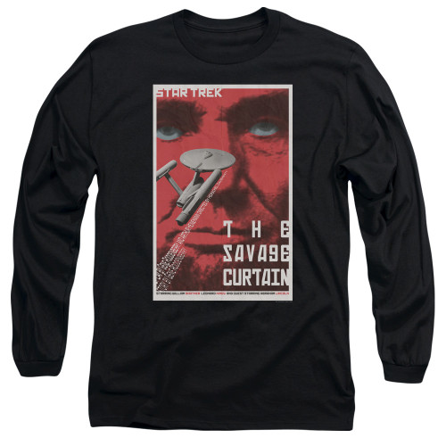 Star Trek Juan Ortiz Episode Poster Long Sleeve Shirt - Ep. 77 The Savage Curtain on Black