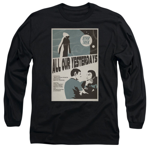 image for Star Trek Juan Ortiz Episode Poster Long Sleeve Shirt - Ep. 78 All Our Yesterdays on Black