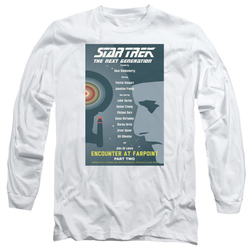 Image for Star Trek the Next Generation Juan Ortiz Episode Poster Long Sleeve Shirt - Season 1 Ep. 2 Encounter at Farpoint Part Two