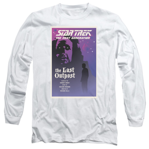 Image for Star Trek the Next Generation Juan Ortiz Episode Poster Long Sleeve Shirt - Season 1 Ep. 5 the Last Outpost