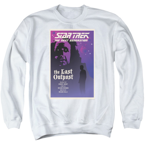 Image for Star Trek the Next Generation Juan Ortiz Episode Poster Crewneck - Season 1 Ep. 5 the Last Outpost