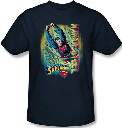 Image Closeup for Superman T-Shirt - Breakthrough