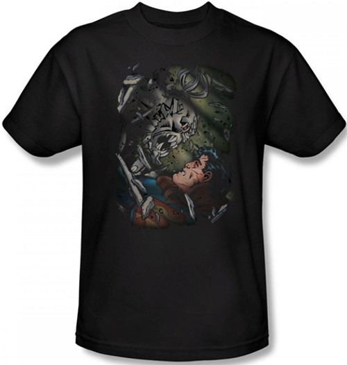 Image Closeup for Superman T-Shirt - Epic Battle