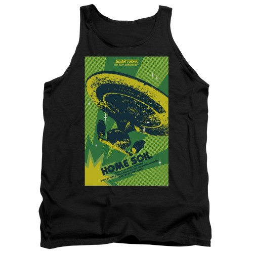 Image for Star Trek the Next Generation Juan Ortiz Episode Poster Tank Top - Season 1 Ep. 18 Home Soil on Black