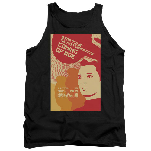 Image for Star Trek the Next Generation Juan Ortiz Episode Poster Tank Top - Season 1 Ep. 19 Coming of Age on Black