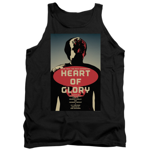 Image for Star Trek the Next Generation Juan Ortiz Episode Poster Tank Top - Season 1 Ep. 20 Heart of Glory on Black