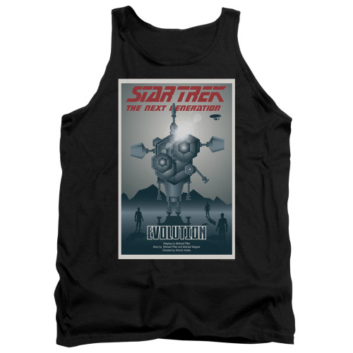 Image for Star Trek the Next Generation Juan Ortiz Episode Poster Tank Top - Season 3 Ep. 1 Evolution on Black