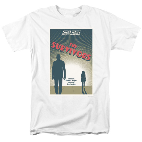 Image for Star Trek the Next Generation Juan Ortiz Episode Poster T-Shirt - Season 3 Ep. 3 the Survivors