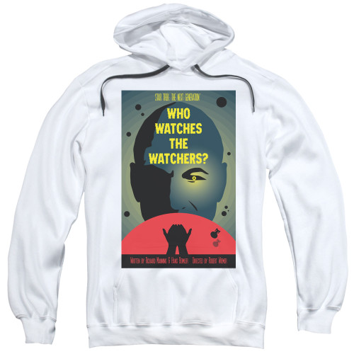 Image for Star Trek the Next Generation Juan Ortiz Episode Poster Hoodie - Season 3 Ep. 4 Who Watches the Watchers