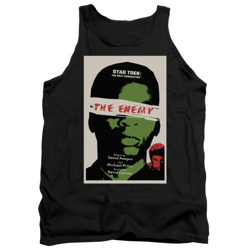 Image for Star Trek the Next Generation Juan Ortiz Episode Poster Tank Top - Season 3 Ep. 7 the Enemy on Black