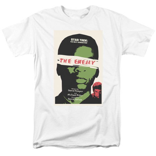 Image for Star Trek the Next Generation Juan Ortiz Episode Poster T-Shirt - Season 3 Ep. 7 the Enemy