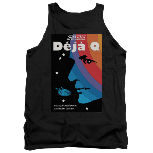 Image for Star Trek the Next Generation Juan Ortiz Episode Poster Tank Top - Season 3 Ep. 13 Deja Q on Black