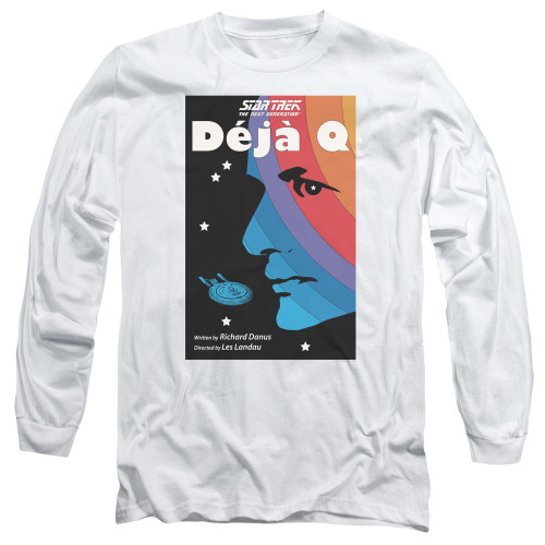 Image for Star Trek the Next Generation Juan Ortiz Episode Poster Long Sleeve Shirt - Season 3 Ep. 13 Deja Q