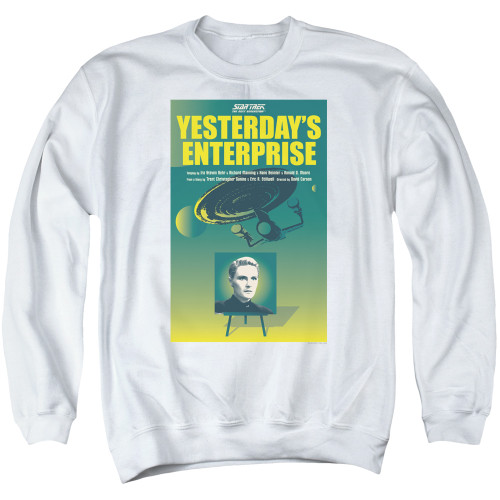 Image for Star Trek the Next Generation Juan Ortiz Episode Poster Crewneck - Season 3 Ep. 15 Yesterday's Enterprise