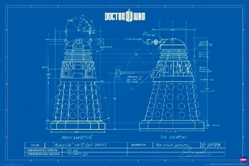 Doctor Who Poster - Tardis Blueprint