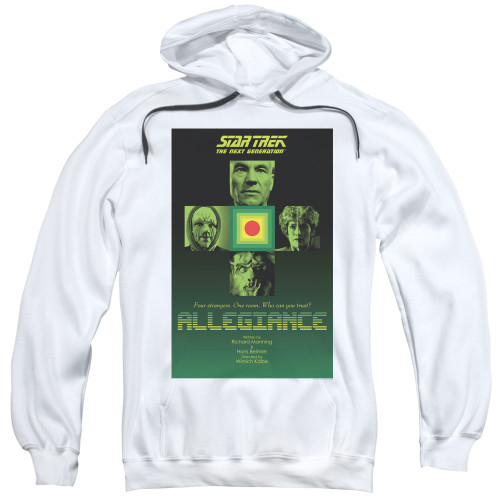 Image for Star Trek the Next Generation Juan Ortiz Episode Poster Hoodie - Season 3 Ep. 18 Allegiance