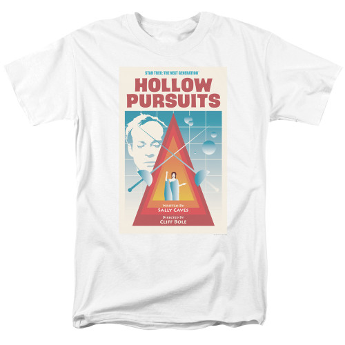 Image for Star Trek the Next Generation Juan Ortiz Episode Poster T-Shirt - Season 3 Ep. 21 Hollow Pursuits