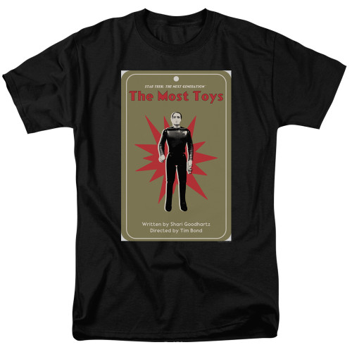 Image for Star Trek the Next Generation Juan Ortiz Episode Poster T-Shirt - Season 3 Ep. 22 the Most Toys on Black