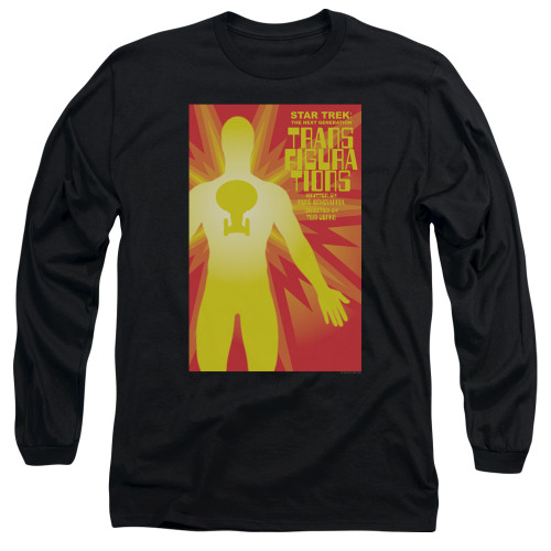 Image for Star Trek the Next Generation Juan Ortiz Episode Poster Long Sleeve Shirt - Season 3 Ep. 25 Transfigurations on Black