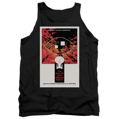 Image for Star Trek the Next Generation Juan Ortiz Episode Poster Tank Top - Season 4 Ep. 1 the Best of Both Worlds Part II on Black