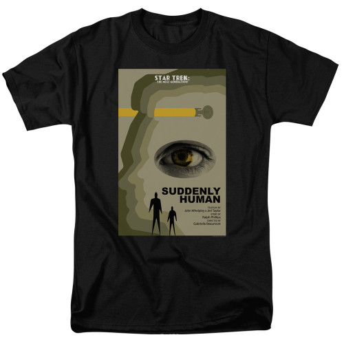Image for Star Trek the Next Generation Juan Ortiz Episode Poster T-Shirt - Season 4 Ep. 4 Suddenly Human on Black