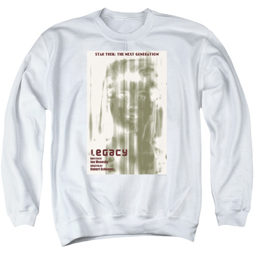 Image for Star Trek the Next Generation Juan Ortiz Episode Poster Crewneck - Season 4 Ep. 6 Legacy