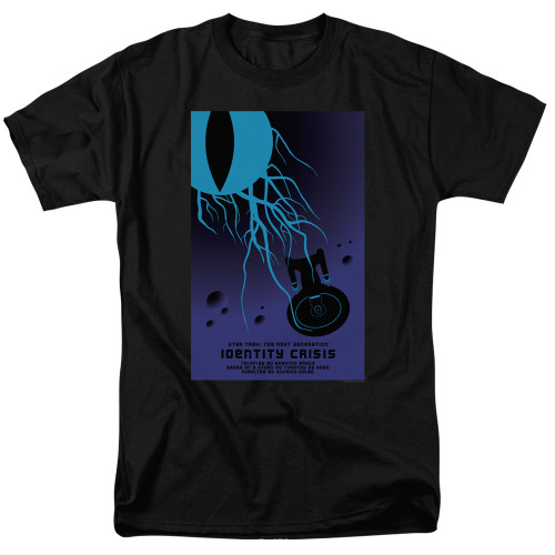 Image for Star Trek the Next Generation Juan Ortiz Episode Poster T-Shirt - Season 4 Ep. 18 Identity Crisis on Black