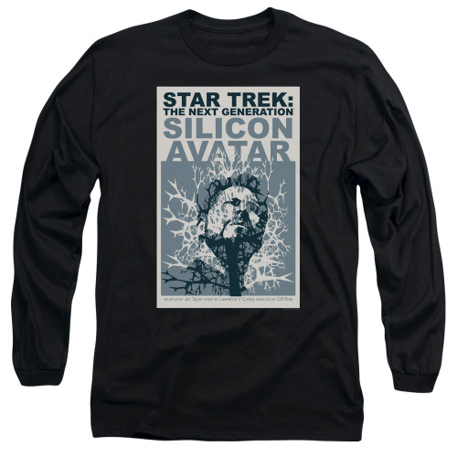 Image for Star Trek the Next Generation Juan Ortiz Episode Poster Long Sleeve Shirt - Season 5 Ep. 4 Silicon Avatar on Black