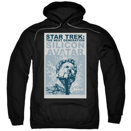 Image for Star Trek the Next Generation Juan Ortiz Episode Poster Hoodie - Season 5 Ep. 4 Silicon Avatar on Black