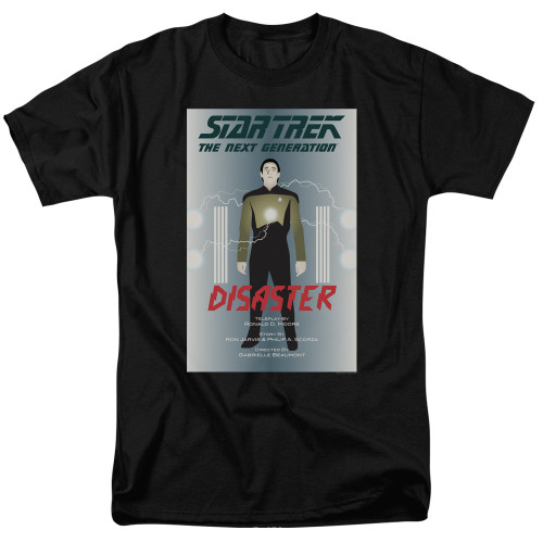 Image for Star Trek the Next Generation Juan Ortiz Episode Poster T-Shirt - Season 5 Ep. 5 Disaster on Black