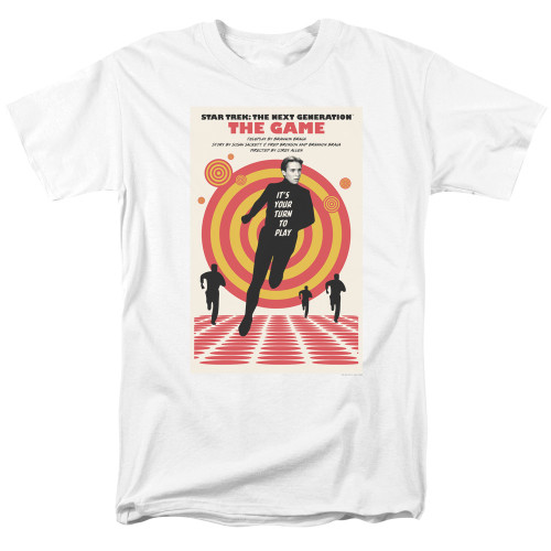 Image for Star Trek the Next Generation Juan Ortiz Episode Poster T-Shirt - Season 5 Ep. 6 the Game