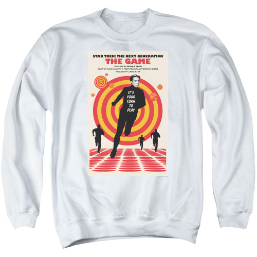 Image for Star Trek the Next Generation Juan Ortiz Episode Poster Crewneck - Season 5 Ep. 6 the Game