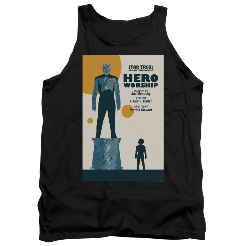 Image for Star Trek the Next Generation Juan Ortiz Episode Poster Tank Top - Season 5 Ep. 11 Hero Worship on Black