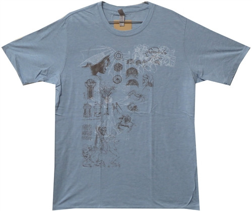 Image Closeup for Leonardo Da Vinci Sketch T-Shirt