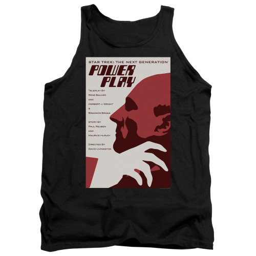 Image for Star Trek the Next Generation Juan Ortiz Episode Poster Tank Top - Season 5 Ep. 15 Power Play on Black