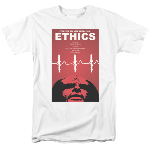 Image for Star Trek the Next Generation Juan Ortiz Episode Poster T-Shirt - Season 5 Ep. 16 Ethics