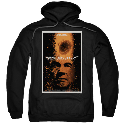 Image for Star Trek the Next Generation Juan Ortiz Episode Poster Hoodie - Season 5 Ep. 18 Cause and Effect on Black