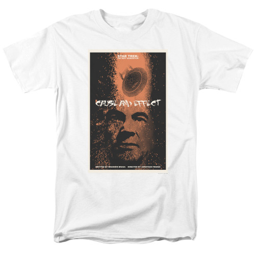 Image for Star Trek the Next Generation Juan Ortiz Episode Poster T-Shirt - Season 5 Ep. 18 Cause and Effect