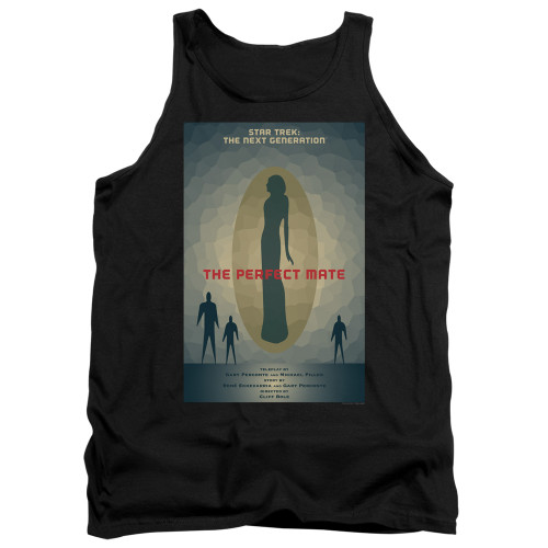 Image for Star Trek the Next Generation Juan Ortiz Episode Poster Tank Top - Season 5 Ep. 21 the Perfect Mate on Black